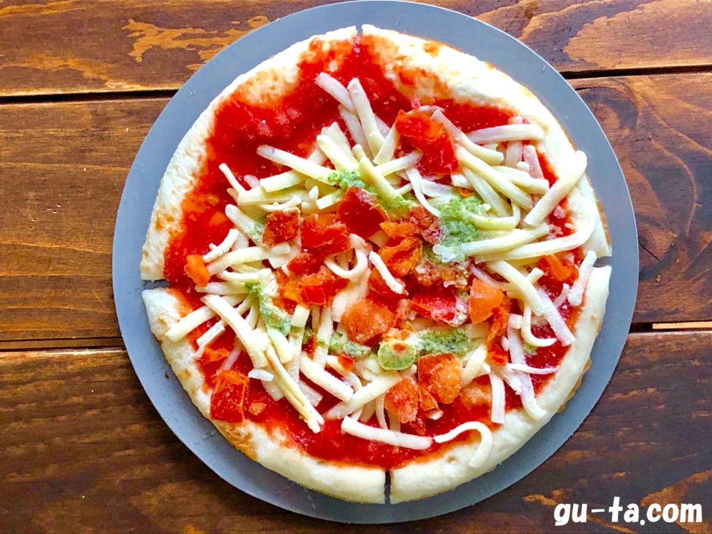 ローソン ピッツァマルゲリータ 生地がモチモチ ロカボ商品だからダイエット中でも食べられる冷凍ピザ 今日も冷食で済ませます
